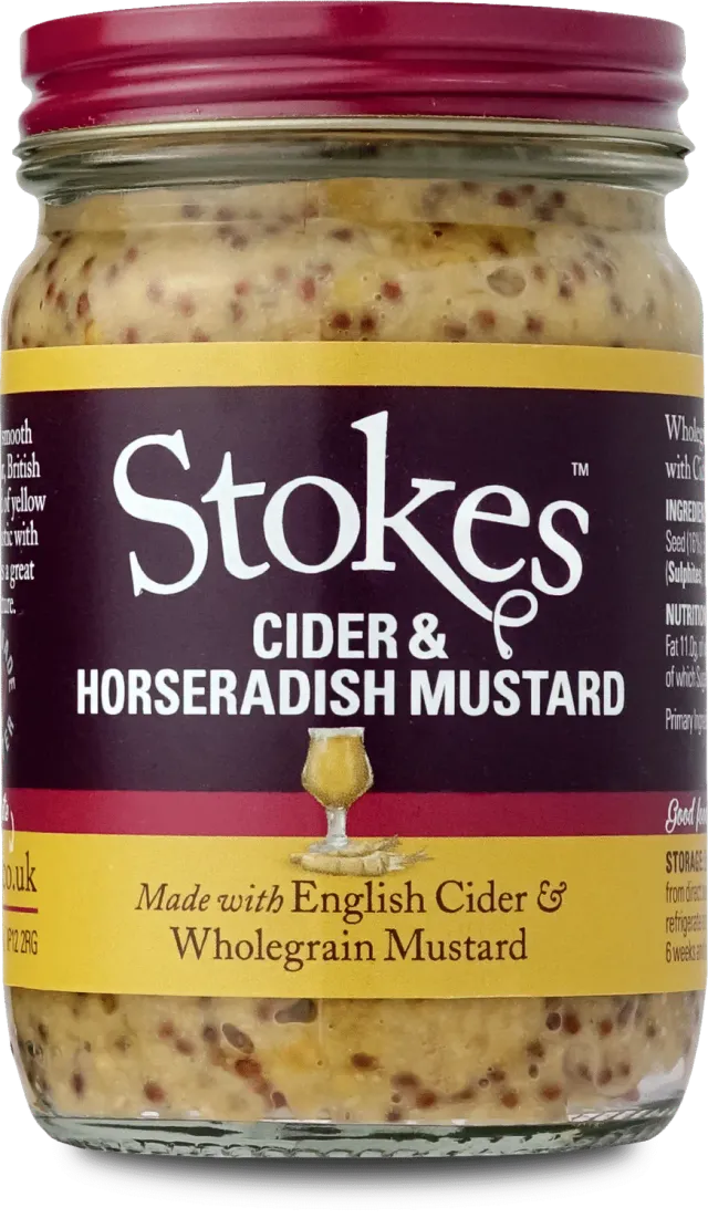 Stokes Cider Horseradish moutarde grains raifort
