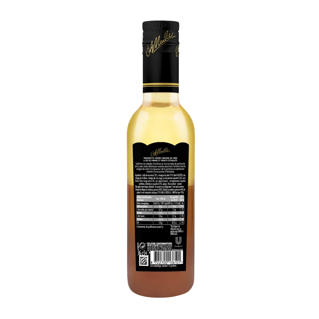 Maille Vinaigrette Légère cidre pomme échalote 36cl