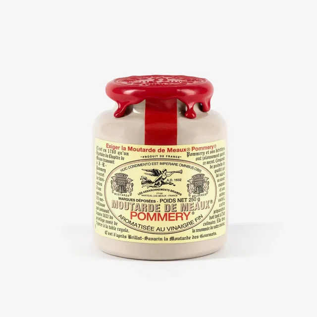Pommery Meaux Moutarde de Meaux cirée 250g grains