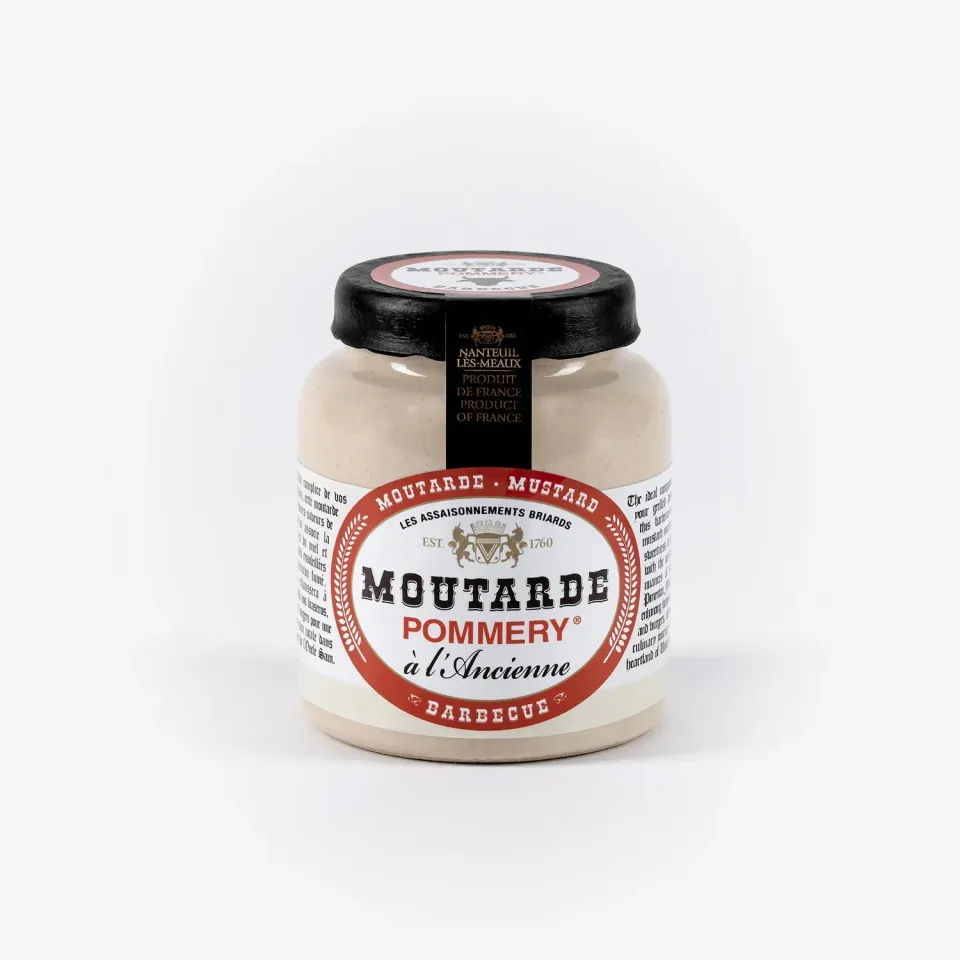 Pommery Barbecue Moutarde grains 100g miel pimenton