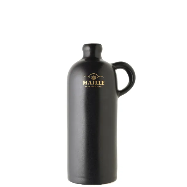 Maille Cruchon noir pot à moutarde grès Digoin