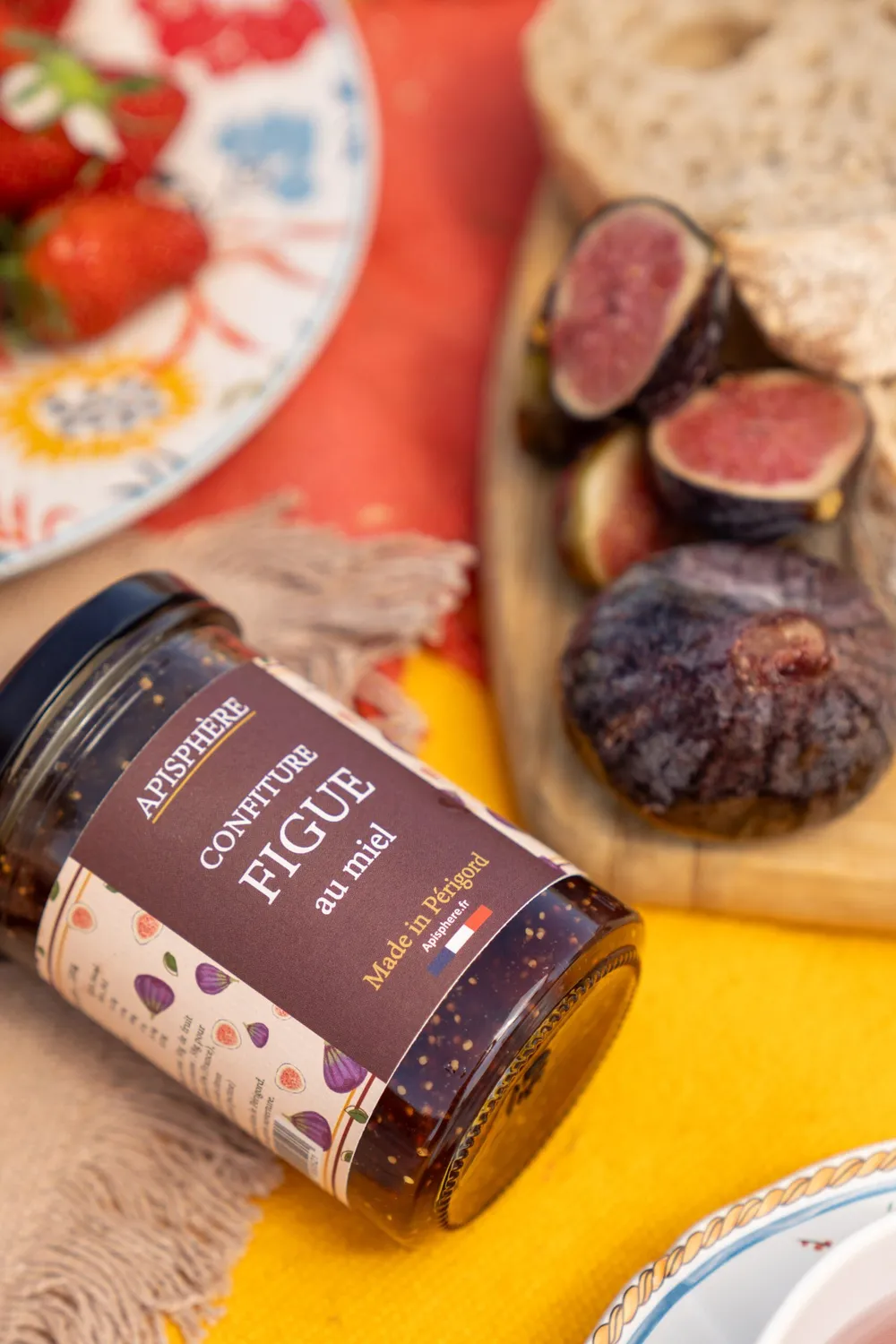Apisphere Confiture de figue au miel pot artisanal