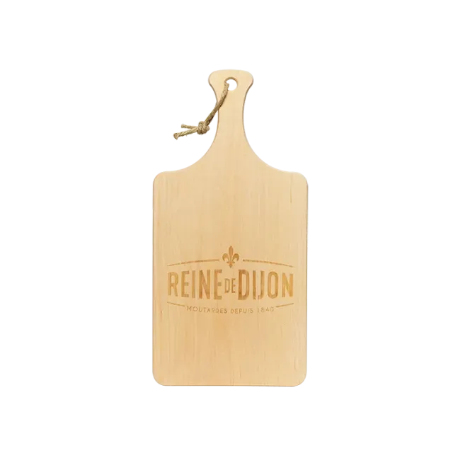 Reine de Dijon planche à découper bois présentation