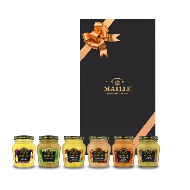 Maille Classiques coffret 6 moutardes assortiment découverte