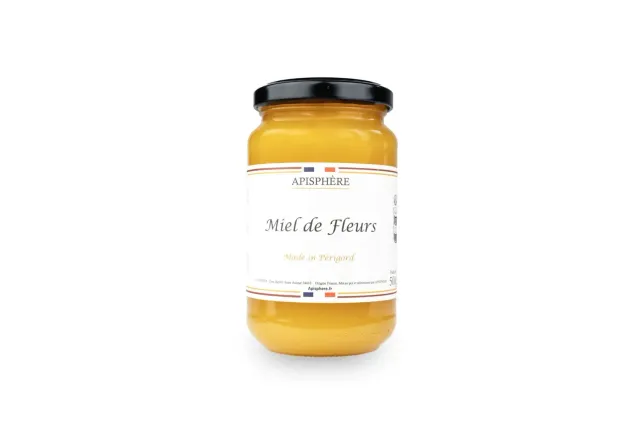 Apisphere Miel de Fleurs du Périgord crémeux 500g