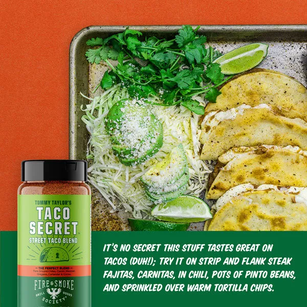 Fire Smoke Society Taco Secret épices tacos 9.2 oz cumin
