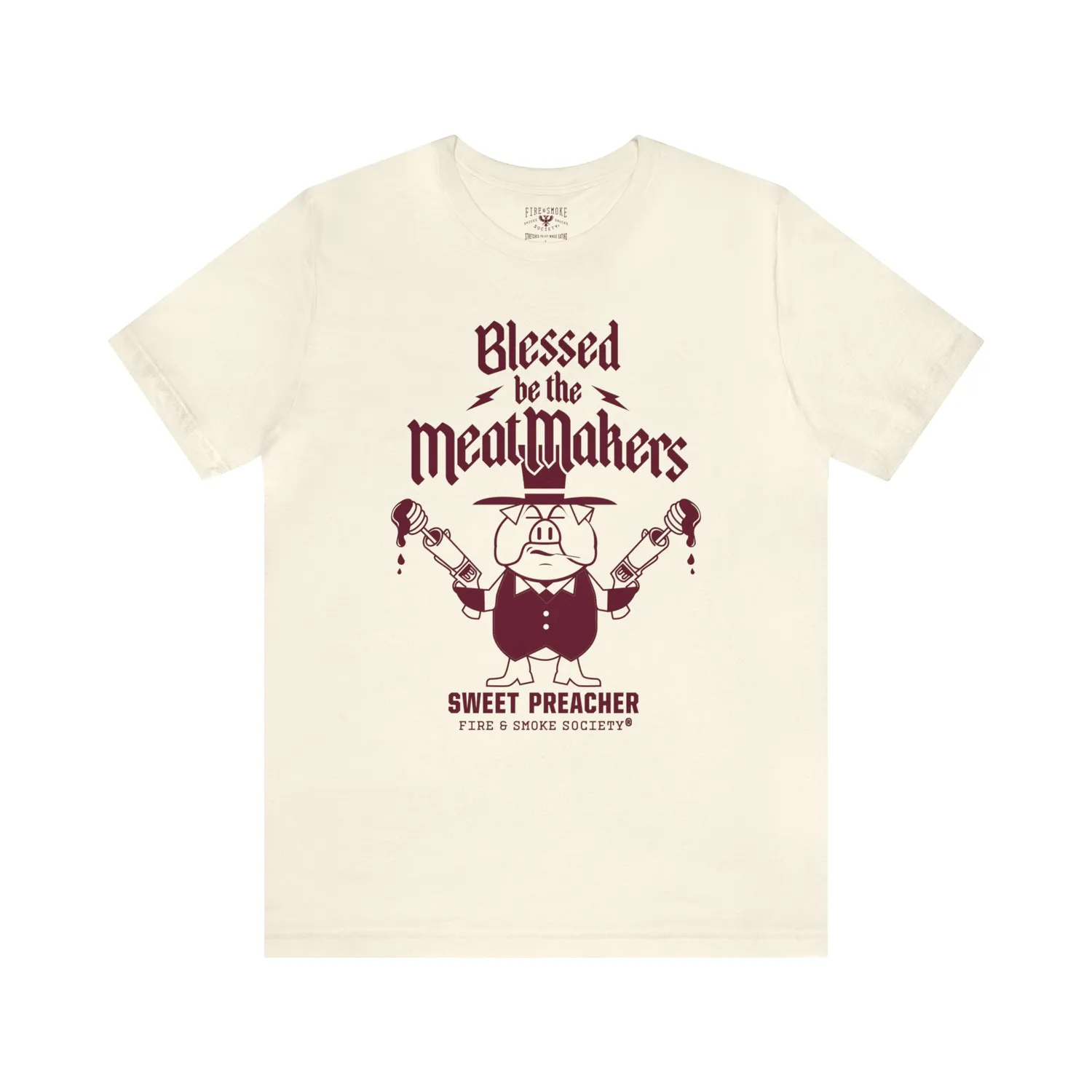Fire Smoke Society Meat Makers t-shirt coton