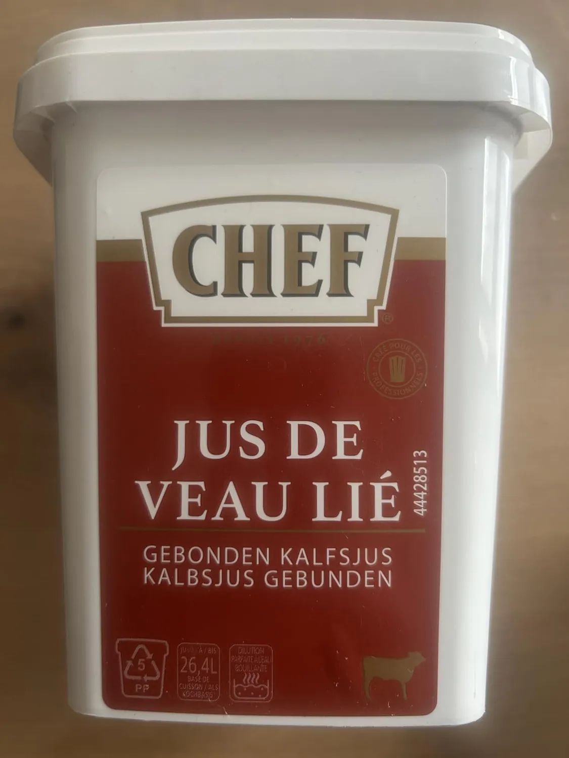 CHEF Jus de Veau Lié jus déshydraté 660g