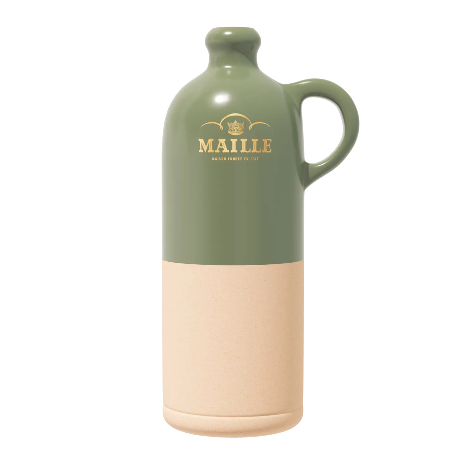 Maille Cruchon Digoin pot moutarde grès artisanal