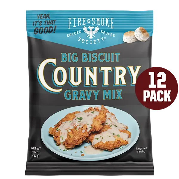 Fire Smoke Society Country Gravy mélange pour sauce 12 sachets poivré