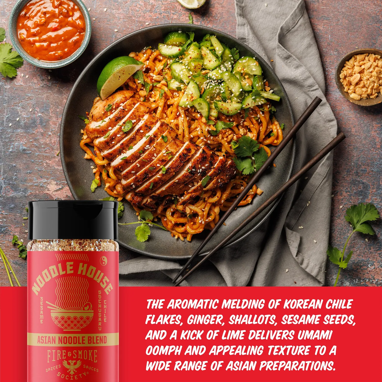 Fire Smoke Society Noodle House rub nouilles 6 oz