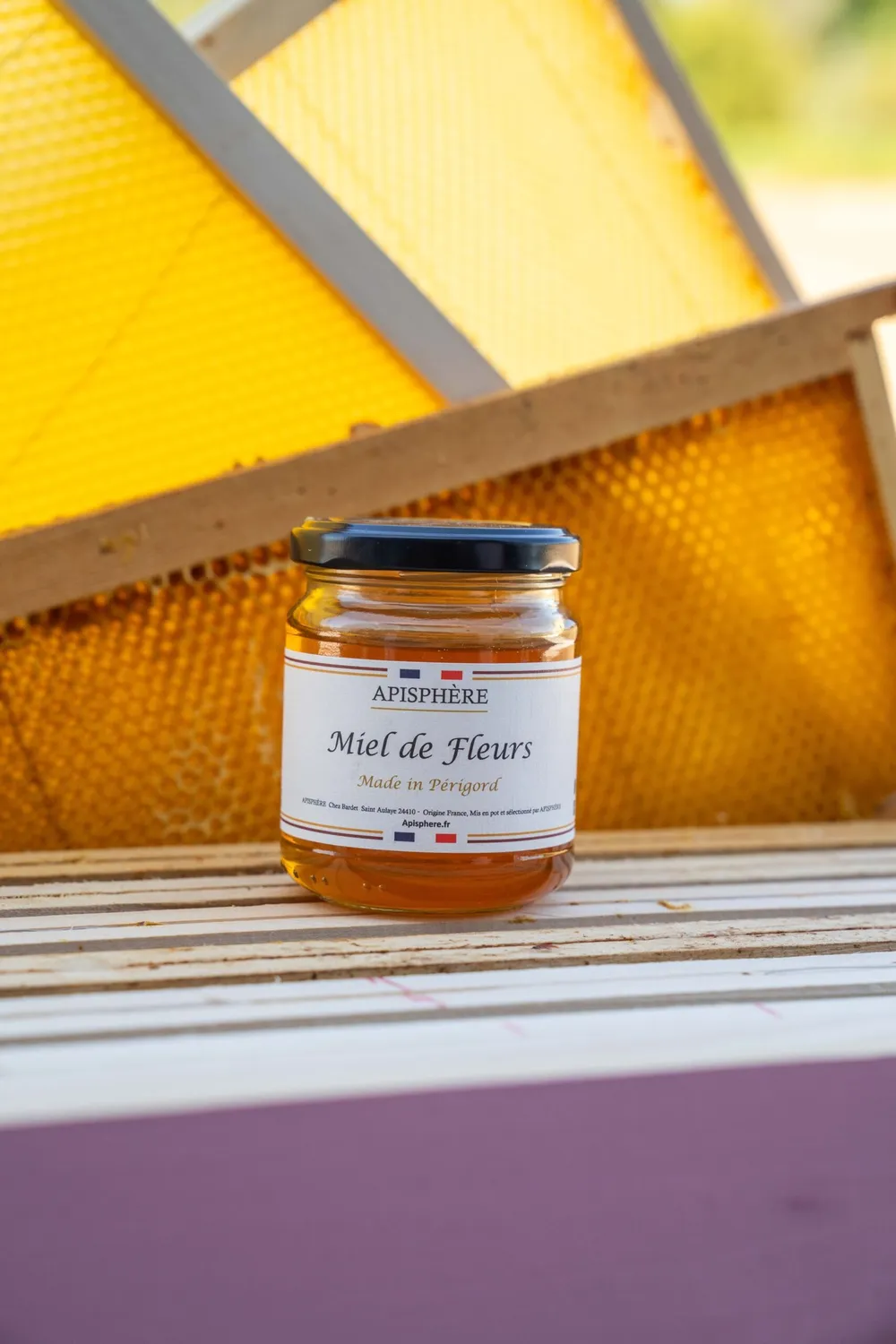 Apisphere miel de fleurs Périgord doux liquide