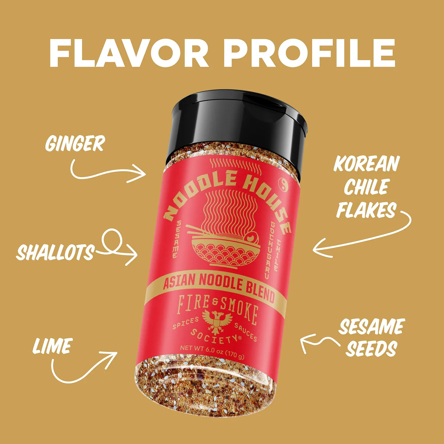 Fire Smoke Society Noodle House rub nouilles 6 oz