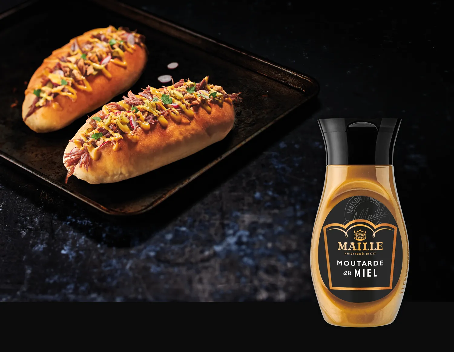 Maille Moutarde au Miel flacon souple 285g douce