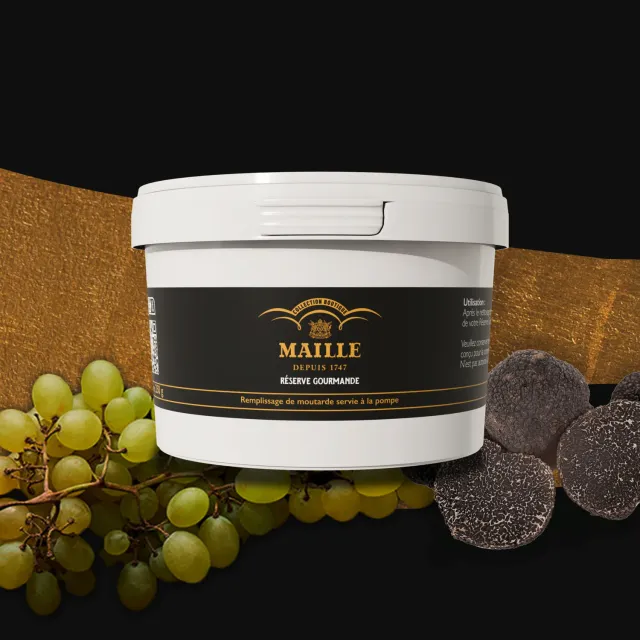 Maille Réserve Gourmande Moutarde Chardonnay Truffe Noire 125g