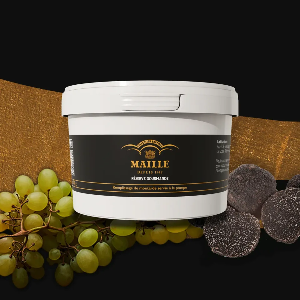 Maille Réserve Gourmande Moutarde Chardonnay Truffe Noire 125g