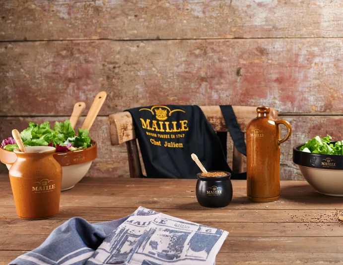 Maille Duo Douceur coffret 2 moutardes 2x125g miel romarin