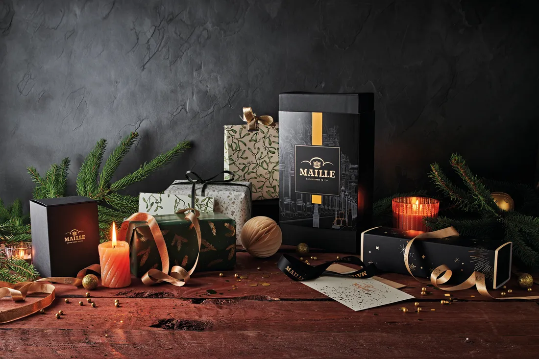 Maille Les Essentiels coffret 3 moutardes estragon truffe miel