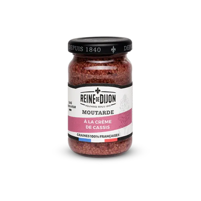 Reine de Dijon moutarde à la crème de cassis fruitée
