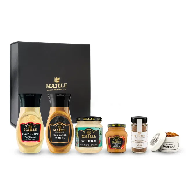 Maille Coffret Barbecue sauces moutarde 3 flacons