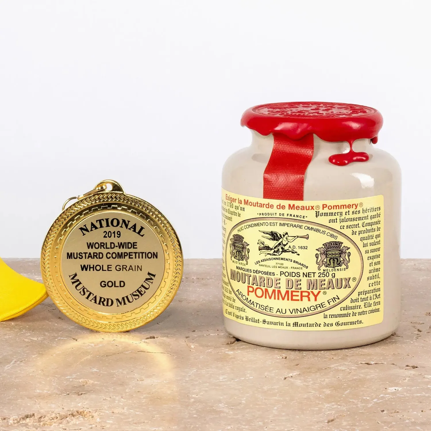 Pommery Meaux Moutarde de Meaux grains 500g douce