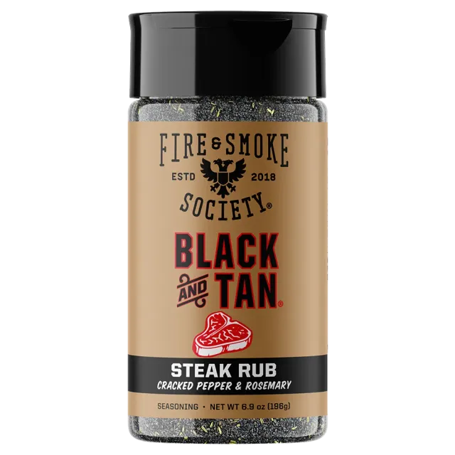 Fire Smoke Society Black & Tan rub steak poivre