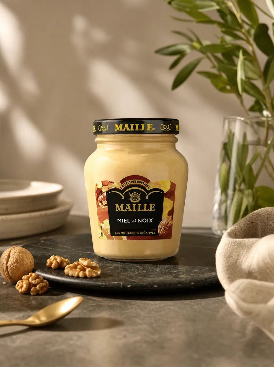 Maille moutarde miel et noix 108 g onctueuse douce
