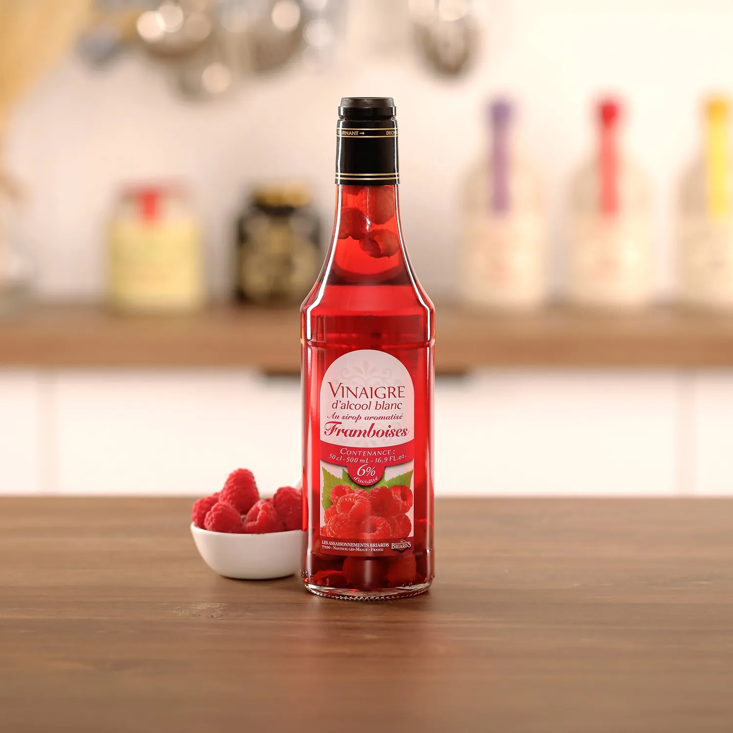 Petits Gourmets vinaigre framboise et fruits 6% 50cl doux