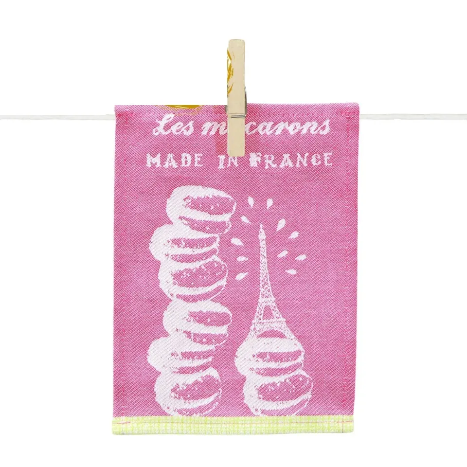 Maille Para Tapas Macarons serviette coton Moutet