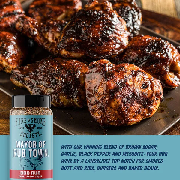 Fire Smoke Society Mayor of Rub Town rub BBQ 7.6 oz mesquite