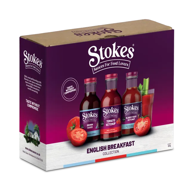Stokes English Breakfast trio ketchups anglais