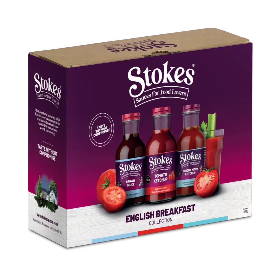 Stokes English Breakfast trio ketchups anglais