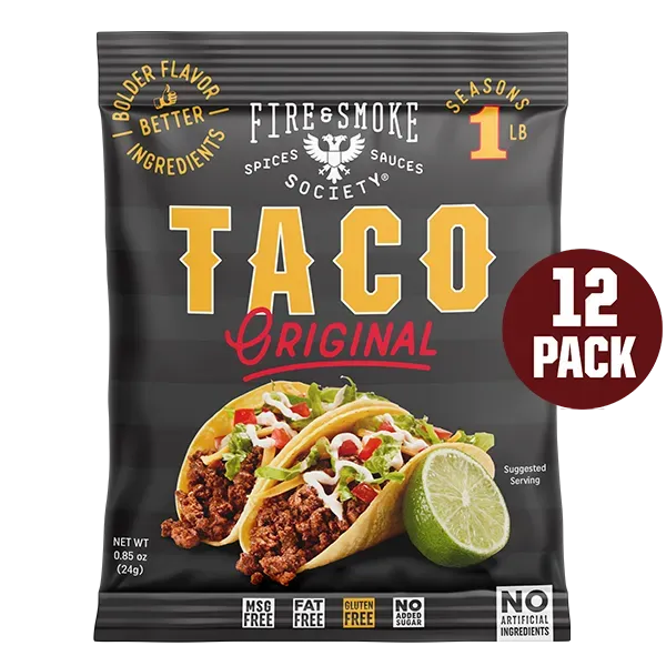Fire Smoke Society Taco assaisonnement 12 sachets mild