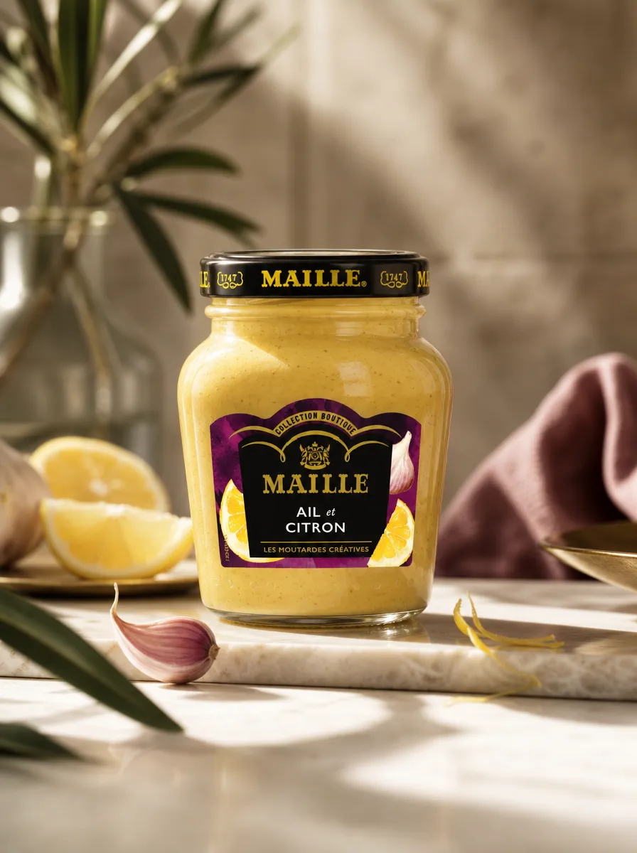 Maille moutarde ail et citron méditerranéenne 108 g