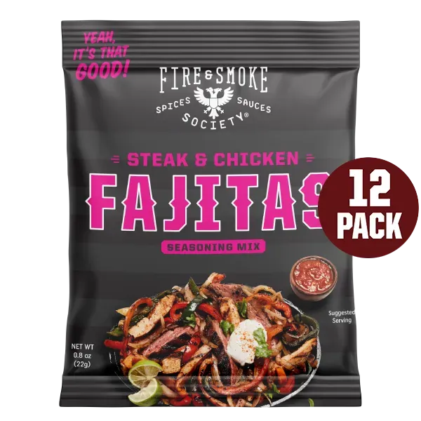 Fire Smoke Society Fajitas assaisonnement 12 sachets fumé