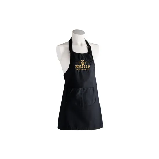 Maille Tablier Enfant tablier coton noir 64x47cm réglable