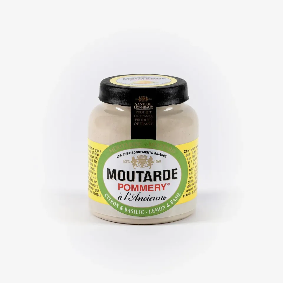 Pommery Citron Basilic moutarde 100g en grains