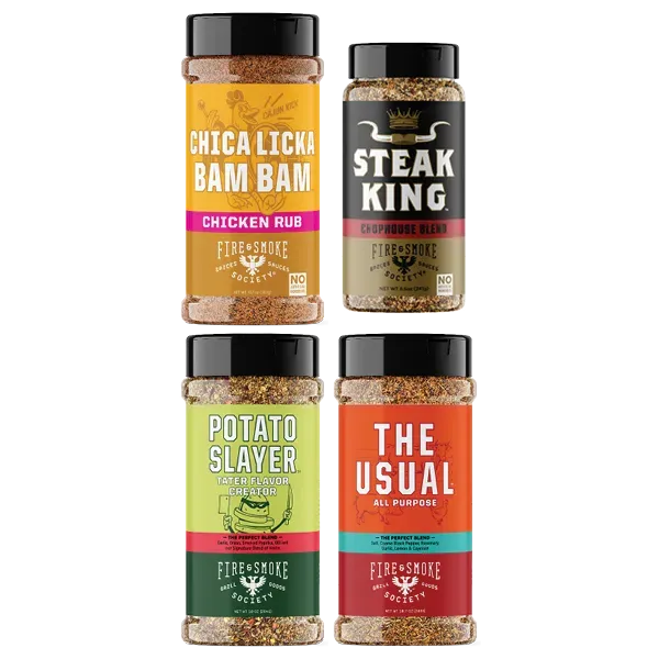 Fire Smoke Society Sans Sucre lot 4 épices savory