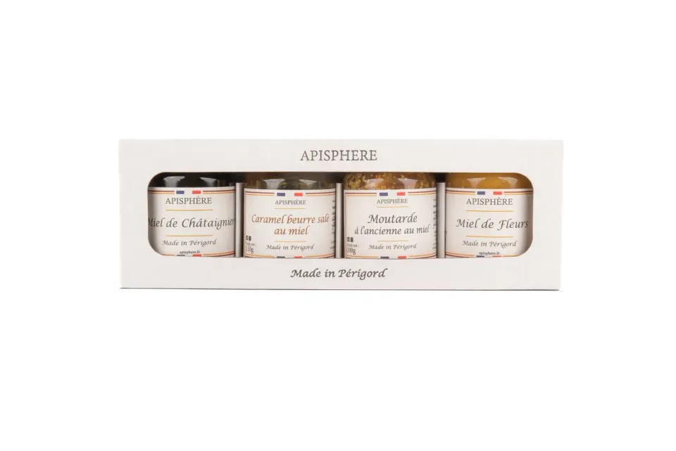 Apisphere Coffret Gourmand du Périgord 4 best-sellers