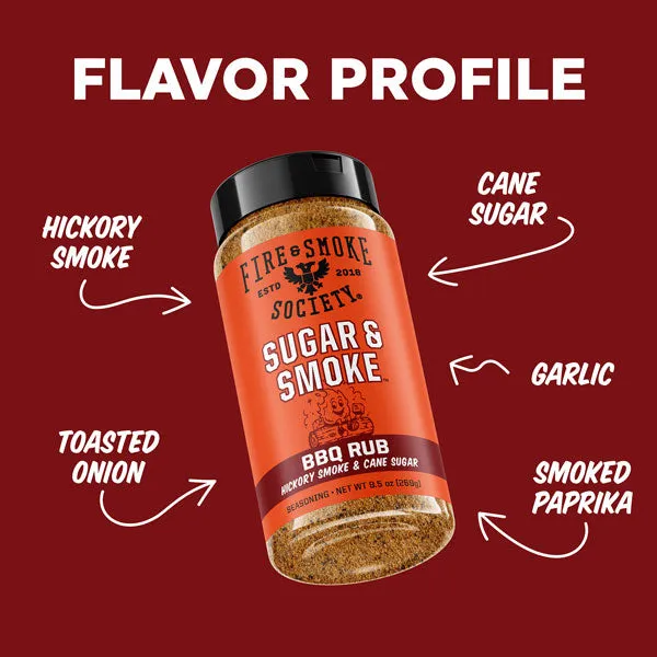 Fire Smoke Society Sugar & Smoke rub barbecue sucré fumé