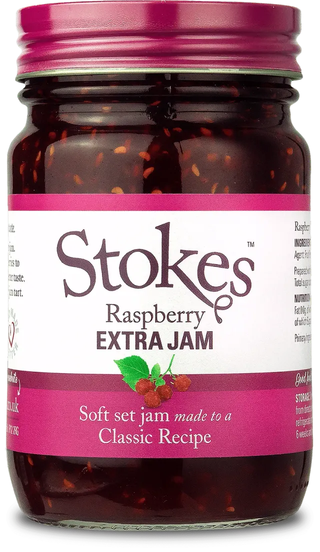Stokes Raspberry Extra Jam confiture de framboise intense