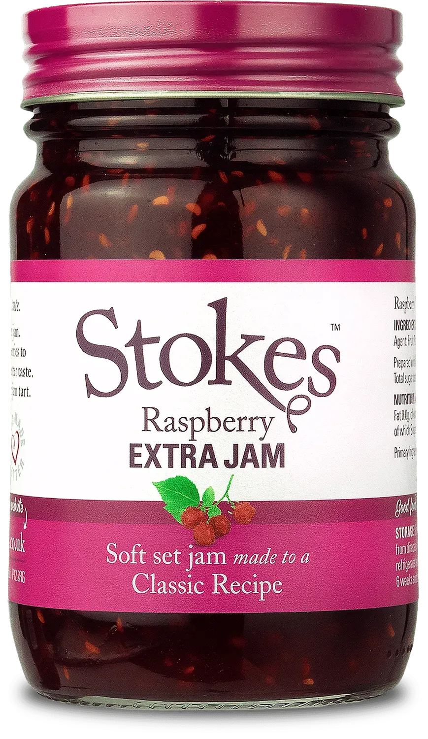 Stokes Raspberry Extra Jam confiture de framboise intense