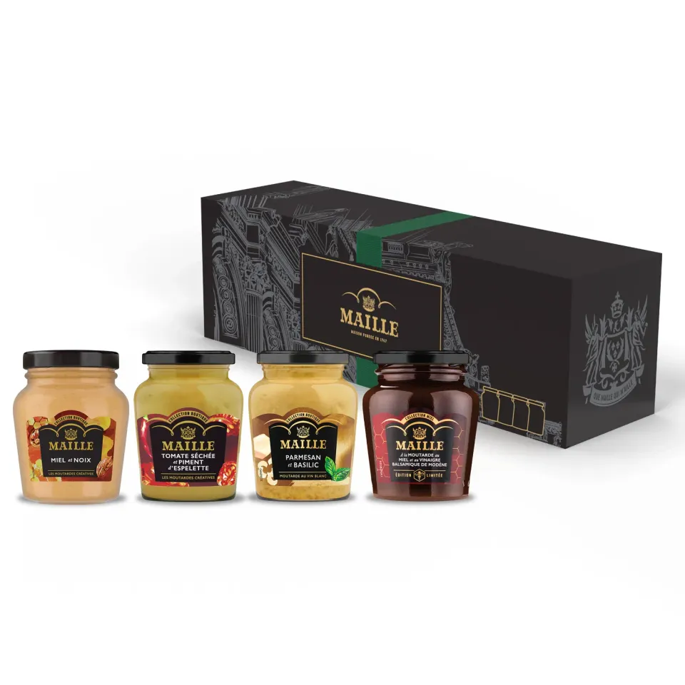 Maille Coffret Evasion Culinaire 4 moutardes 108g balsamique
