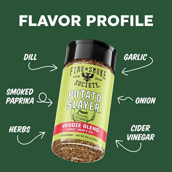 Fire Smoke Society Potato Slayer rub pommes de terre 5 oz aneth