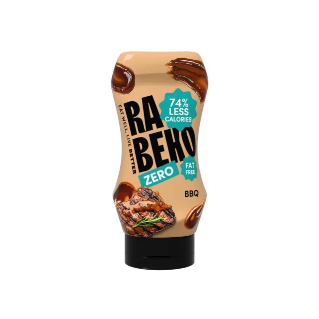 Rabeko BBQ Zero sauce barbecue fumée 47 kcal