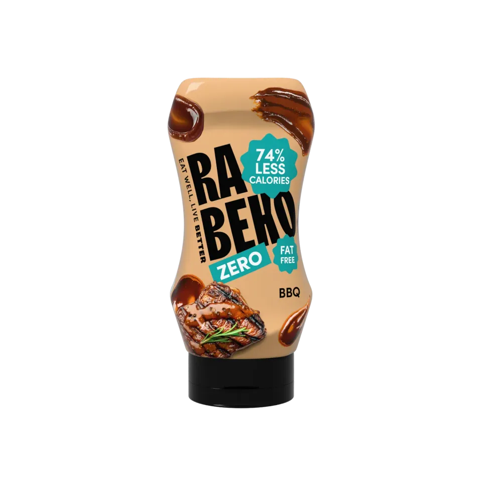 Rabeko BBQ Zero sauce barbecue fumée 47 kcal