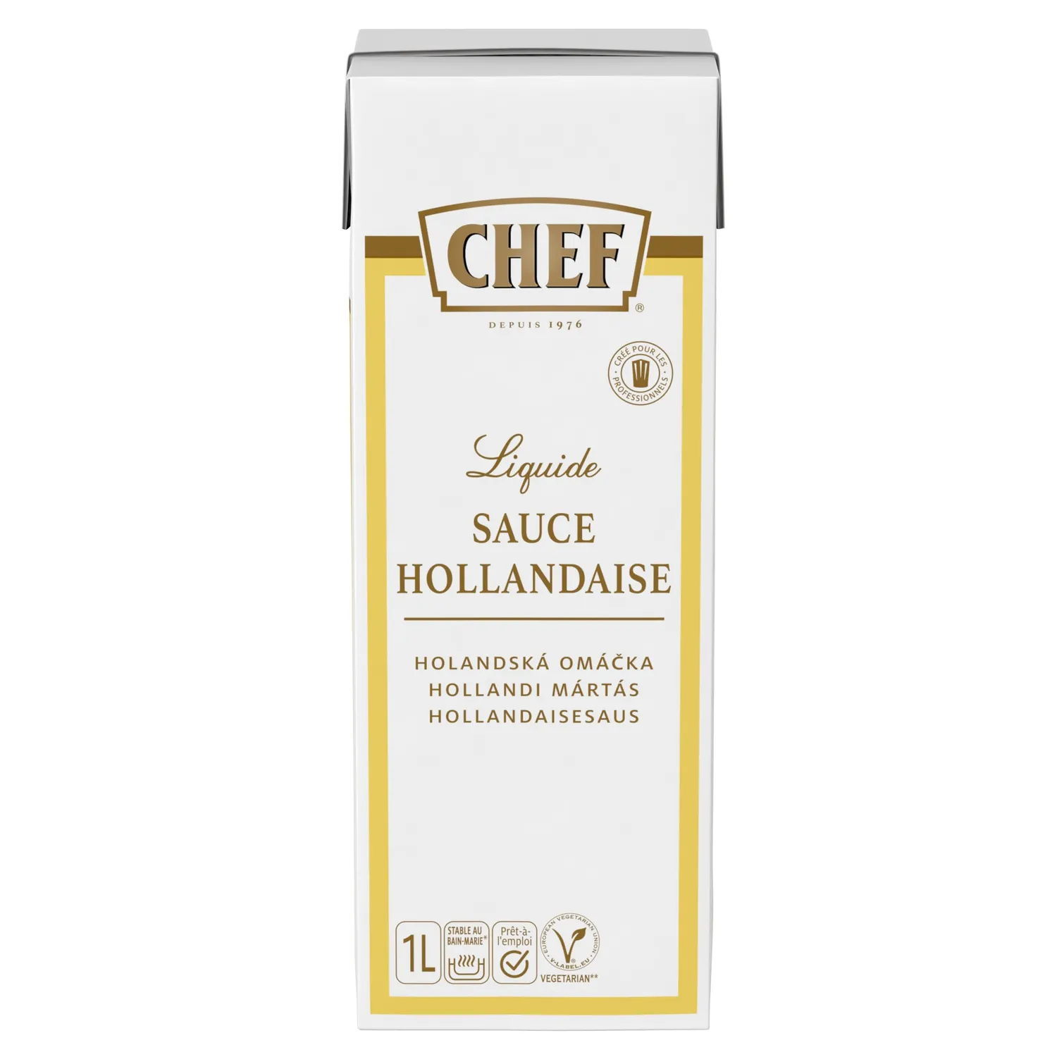 CHEF Sauce Liquide Hollandaise sauce brique 1L citron