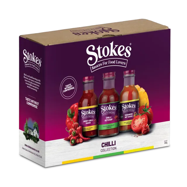 Stokes Chilli Collection trio sauces piment