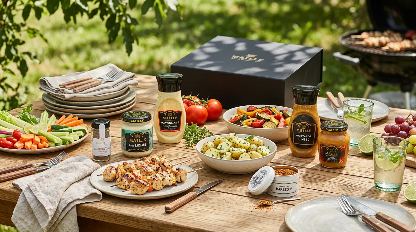 Maille Coffret Barbecue sauces moutarde 3 flacons