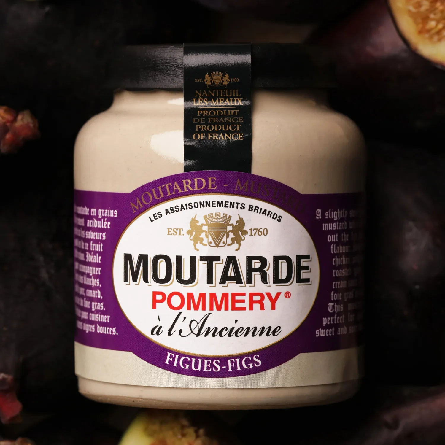 Pommery aux figues moutarde 100g douce